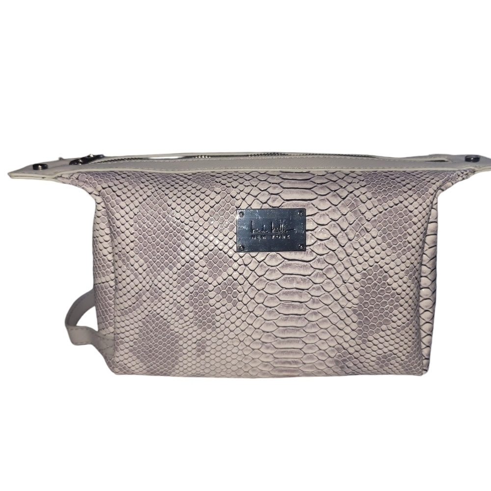 Nicole Miller Snakeskin Pattern Cosmetic Bag NWT - Picture 2 of 7